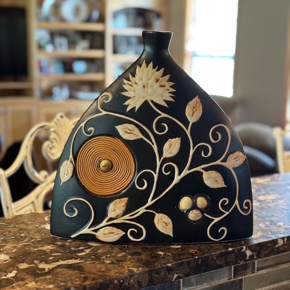 Beautiful for any home, 13 1/4 inches tall , 13 1/2  long ,side view 3 inches